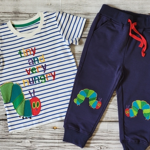The Very Hungry Caterpillar T-Shirt and Pants Outfit NWT - Picture 1 of 10